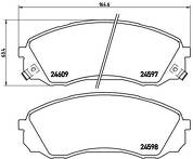 Передние тормозные колодки Brembo  P 30 041
