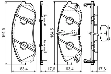 Bosch 0 986 494 377 <span>тормозные колодки передние</span>