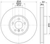 Тормозной диск Hella Pagid Pro  8DD 355 119-271