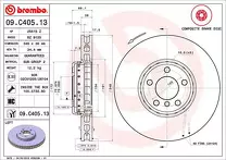 Тормозной диск Brembo Prime Line  09.C405.13
