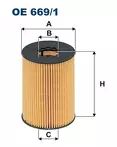 Масляный фильтр Filtron  OE 669/1