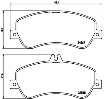 Brembo P 50 086 <span>тормозные колодки передние</span>