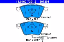 Передние тормозные колодки ATE 13.0460-7201.2 для Audi A6 C6 / седан