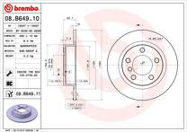 Тормозной диск Brembo Prime Line  08.B649.11