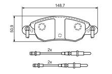 Передние тормозные колодки Bosch  0 986 424 598