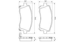 Передние тормозные колодки Bosch  0 986 424 700