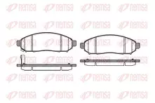 Передние тормозные колодки Remsa 1162.01 для Nissan Murano 2 пок. / Z51