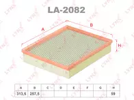 Воздушный фильтр Lynx  LA-2082