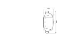 Задние тормозные колодки Bosch  0 986 424 756