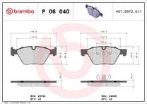 Передние тормозные колодки Brembo  P 06 040