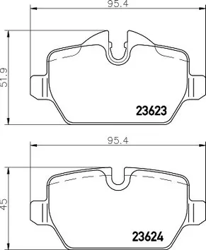 Hella Pagid 8DB 355 011-271 <span>тормозные колодки задние</span>