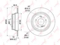 Тормозной диск Lynx  BN-1076