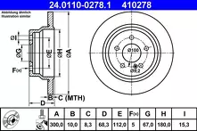 Тормозной диск ATE  24.0110-0278.1