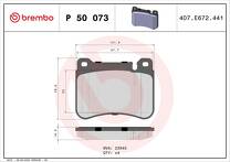 Передние тормозные колодки Brembo  P 50 073