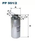 Топливный фильтр Filtron PP 991/2