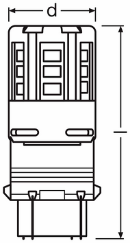P27W Osram LEDriving Standart <span>лампы автомобильные светодиод 6000K</span>