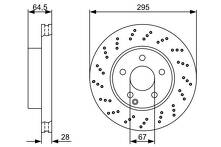 Тормозной диск Bosch 0 986 479 331 для Mercedes-Benz SLS-Class C197