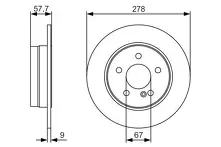 Тормозной диск Bosch  0 986 479 S96