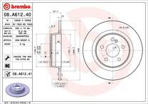 Тормозной диск Brembo Prime Line  08.A612.41