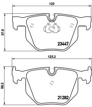 Brembo P 06 029 <span>тормозные колодки задние</span>