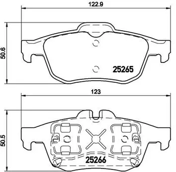 Brembo P 68 057 <span>тормозные колодки задние</span>