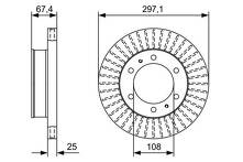Тормозной диск Bosch  0 986 479 A96