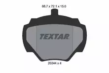 Задние тормозные колодки Textar  2034402