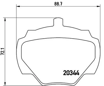 Brembo P 44 001 <span>тормозные колодки задние</span>