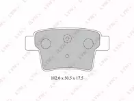 Задние тормозные колодки Lynx BD-3008 для Ford Mondeo 3 пок. / универсал / рестайлинг