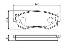 Передние тормозные колодки Bosch  0 986 461 139