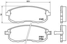 Передние тормозные колодки Brembo  P 56 021