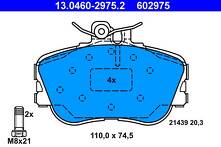 Передние тормозные колодки ATE  13.0460-2975.2