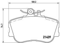 Передние тормозные колодки Brembo  P 06 017