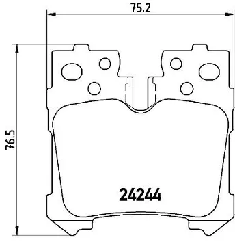 Brembo P 83 076 <span>тормозные колодки задние</span>