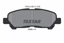 Задние тормозные колодки Textar  2548101