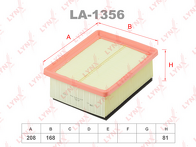 Воздушный фильтр Lynx LA-1356 LA-1356