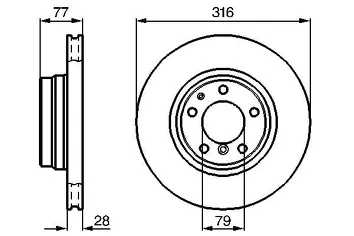 Bosch 0 986 478 622 <span>тормозной диск вентилируемый</span>