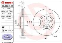 Тормозной диск Brembo Prime Line  09.C522.11