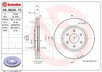 Тормозной диск Brembo Prime Line  09.B628.10