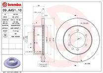 Тормозной диск Brembo Prime Line  09.A451.10