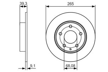 Bosch 0 986 479 C26 <span>тормозной диск полный</span>