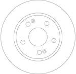 Тормозной диск TRW  DF4443