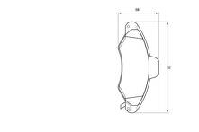 Передние тормозные колодки Bosch  0 986 424 644