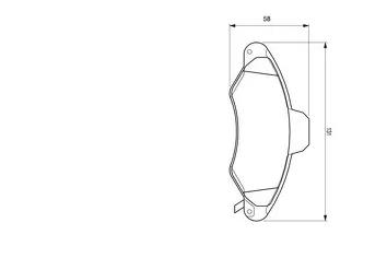 Bosch 0 986 424 644 <span>тормозные колодки передние</span>