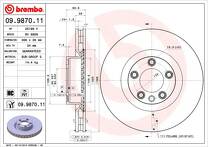 Тормозной диск Brembo Prime Line  09.9870.11