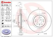 Тормозной диск Brembo Prime Line  09.R104.11