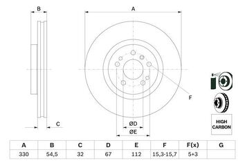 Bosch 0 986 479 269 <span>тормозной диск вентилируемый</span>