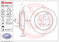 Тормозной диск Brembo Prime Line  08.R101.11