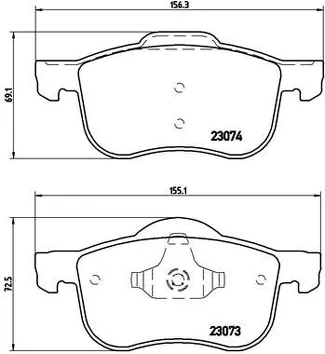 Brembo P 86 016 <span>тормозные колодки передние</span>