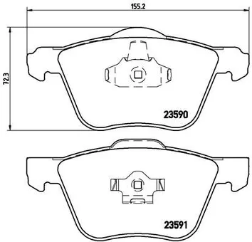 Brembo P 86 022 <span>тормозные колодки передние</span>